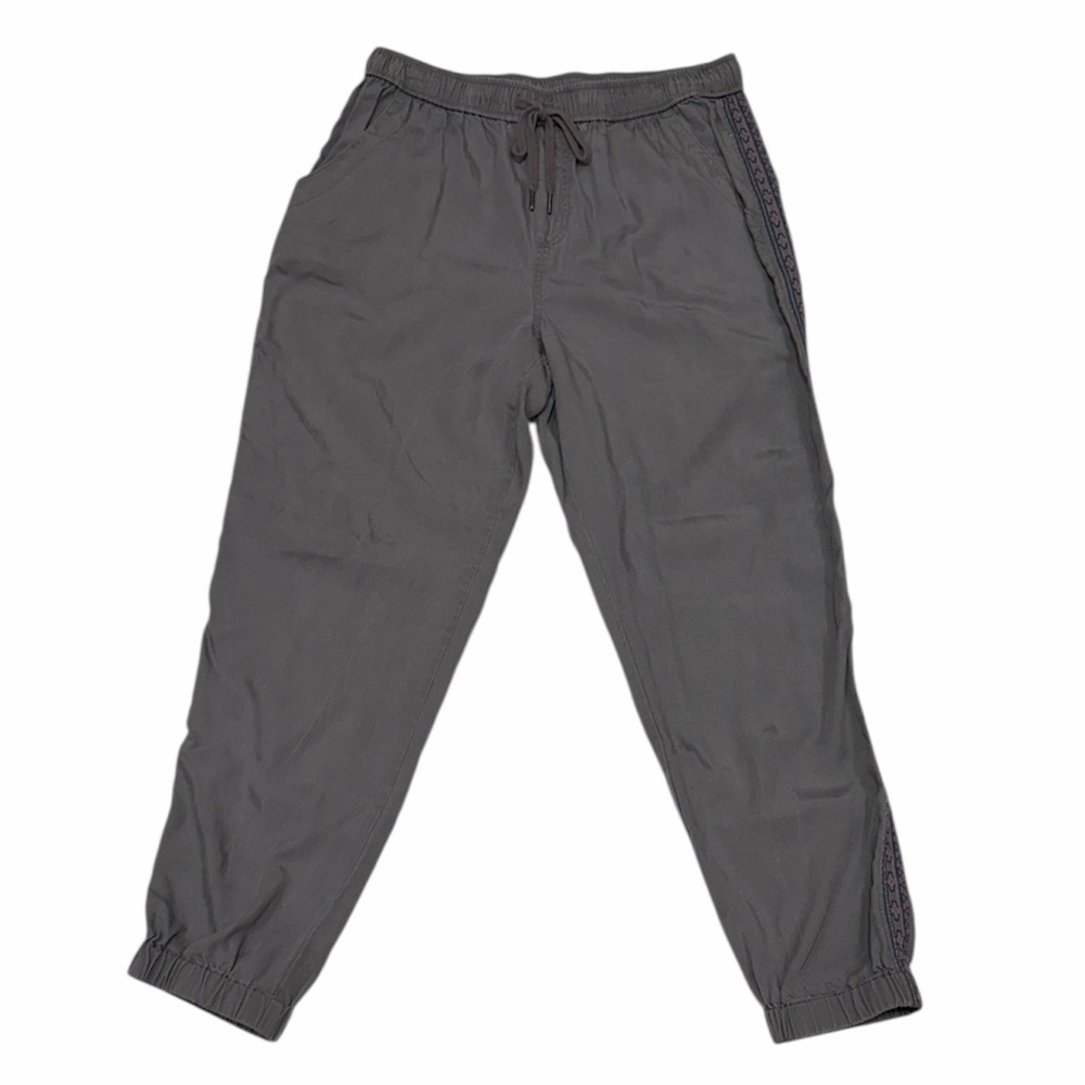 Knox Rose Gray Lyocell Cotton Blend Elasticized Waist Jogger Pants Size Small
